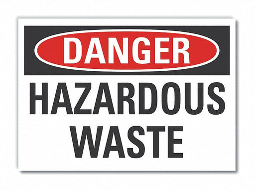 Danger Sign 7 inx10 in Non-PVC Polymer