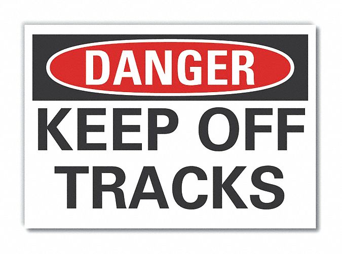 Danger Sign 10in x 14in Non-PVC Polymer
