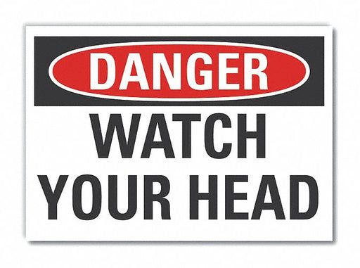 Danger Sign 7 inx10 in Non-PVC Polymer
