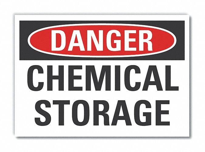 Chemicals Danger Lbl 7inx10in Polyester