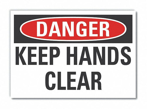 Danger Sign 7 inx10 in Non-PVC Polymer