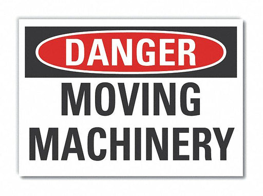 Danger Sign 7 in x 10 in Non-PVC Polymer