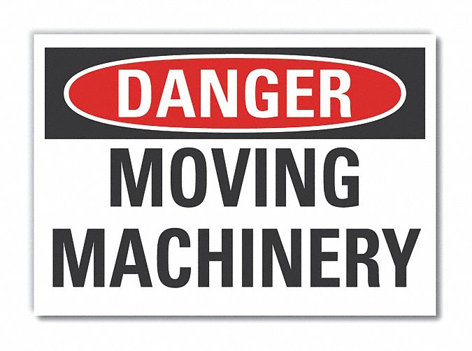 Danger Sign 7 in x 10 in Non-PVC Polymer