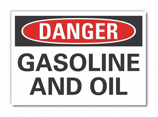 Danger Sign 7 in x 10 in Non-PVC Polymer