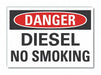 Diesel Danger Rflct Label 5 in x 7 in