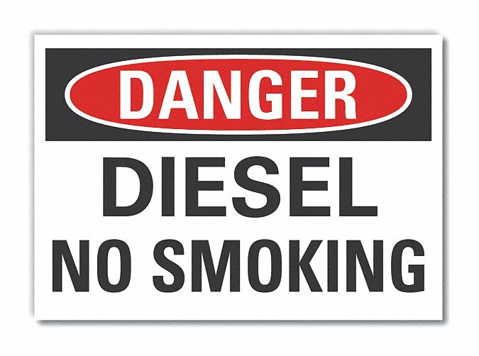 Danger Sign 10inx14in Non-PVC Polymer