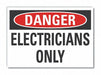 Elec Equip Danger Lbl 7x10in Polyester