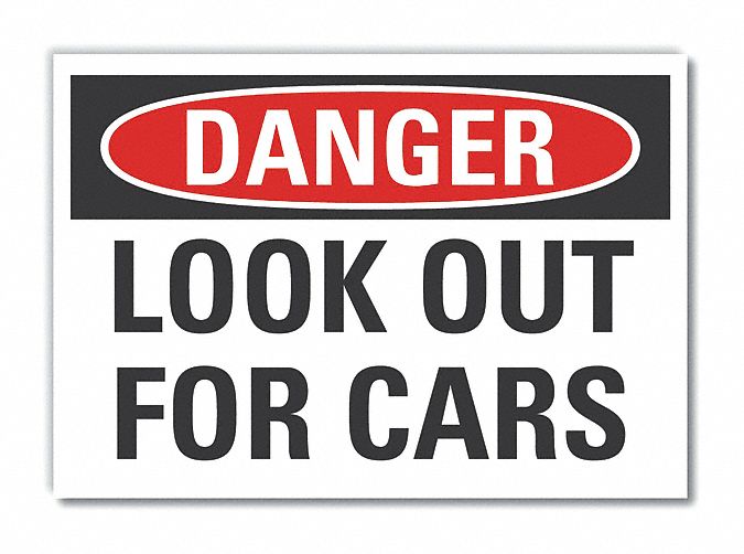 Trfc Safety Danger Lbl 7x10in Polyest