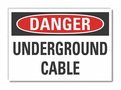 Danger Sign 10in x 14in Non-PVC Polymer