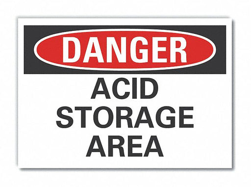 Danger Sign 7 in x 10 in Non-PVC Polymer
