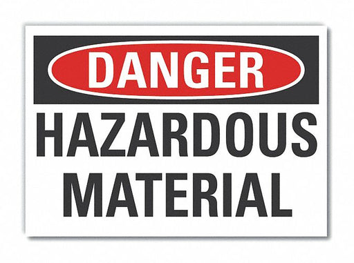 Danger Sign 10in x 14in Non-PVC Polymer