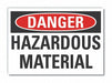 Hazardous Mtrls Danger RflctvLbl 3.5x5in