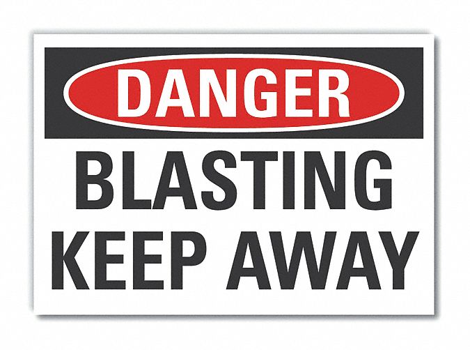 Danger Sign 10in x 14in Non-PVC Polymer