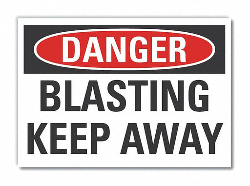 Danger Sign 7 in x 10 in Non-PVC Polymer