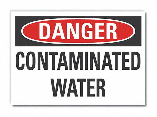Danger Sign 7 in x 10 in Non-PVC Polymer