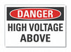 High Voltage Danger Lbl 5x7in Polyester