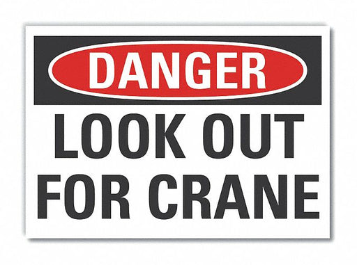 Danger Sign 10in x 14in Non-PVC Polymer