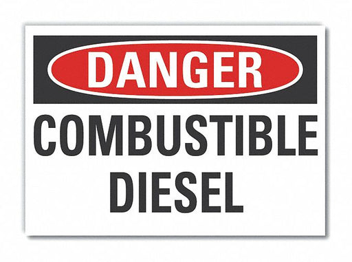 Danger Sign 7 inx10 in Non-PVC Polymer