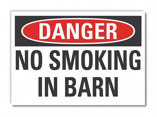 Danger Sign 7 in x 10 in Non-PVC Polymer