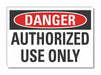 Danger Sign 10in x 14in Non-PVC Polymer
