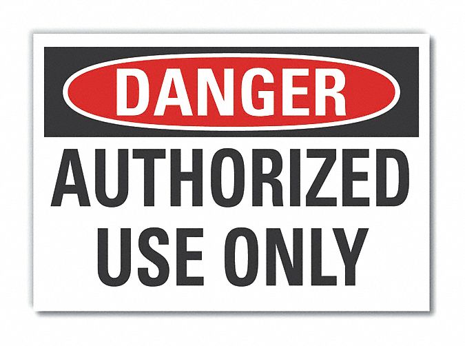 Danger Sign 7 inx10 in Non-PVC Polymer