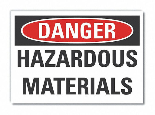 Danger Sign 7 in x 10 in Non-PVC Polymer