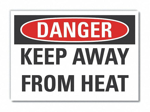 Danger Sign 7 in x 10 in Non-PVC Polymer