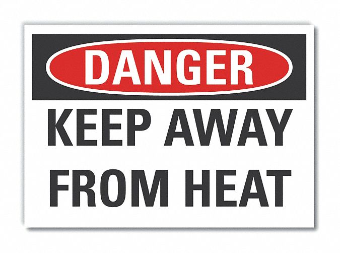 Danger Sign 7 in x 10 in Non-PVC Polymer