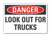 Trfc Safety Danger Lbl 3.5x5in Polyest