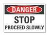 Lift Trck Trfc Danger Rflct Lbl 7x10in