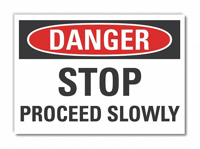 Lift Trck Trfc Danger Rflct Lbl 7x10in