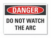 Welding Danger Rflct Label 3.5in x 5in