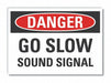 Lift Truck Traffic Danger Lbl 10x14in