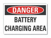 Battery Chargin Danger RflctvLbl 3.5x5in