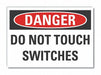 Machine Operat Danger Rflct Lbl 3.5x5in