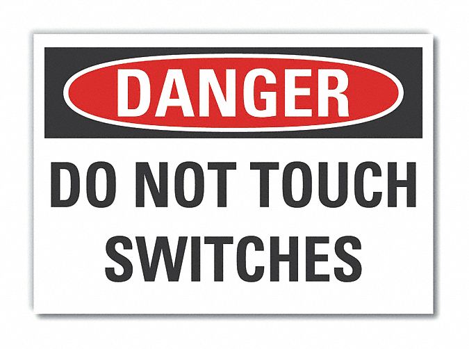Machine Operat Danger Rflct Lbl 3.5x5in