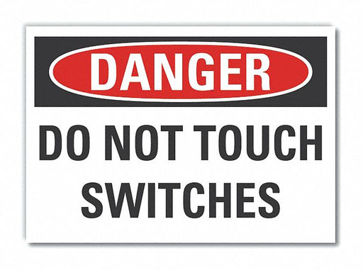 Danger Sign 10in x 14in Non-PVC Polymer