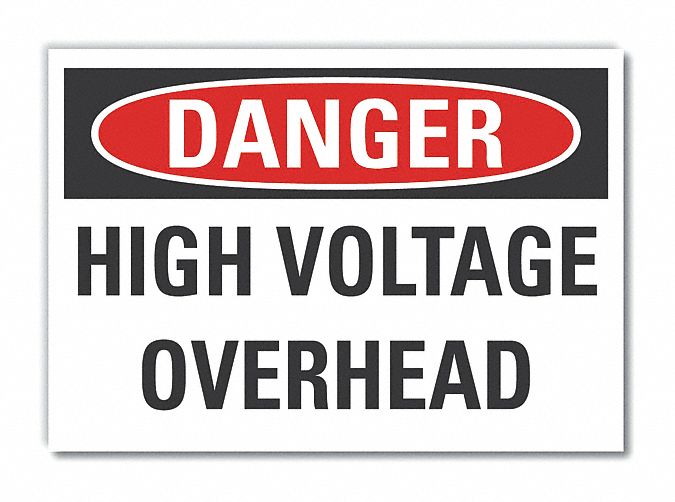 High Voltage Danger Rflct Lbl 10inx14in