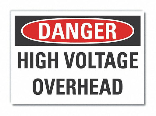 Danger Sign 7 inx10 in Non-PVC Polymer