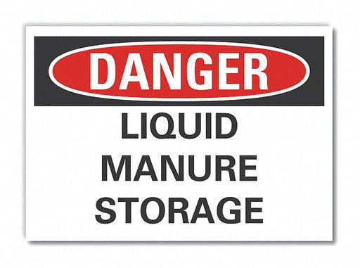 Danger Sign 7 in x 10 in Non-PVC Polymer