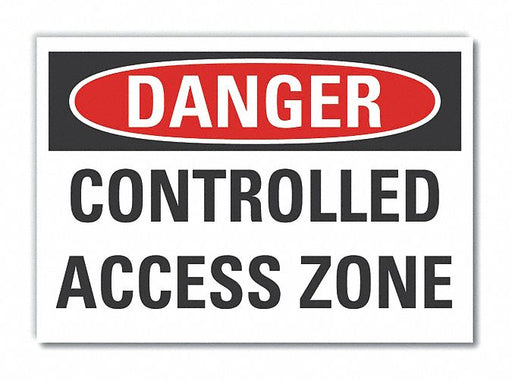 Danger Sign 7 inx10 in Non-PVC Polymer