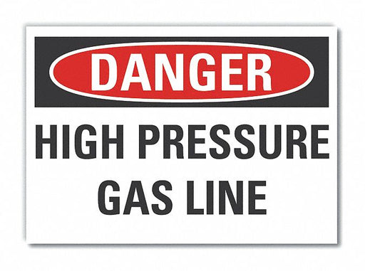 Danger Sign 7 inx10 in Non-PVC Polymer