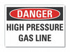 Danger Sign 10in x 14in Non-PVC Polymer