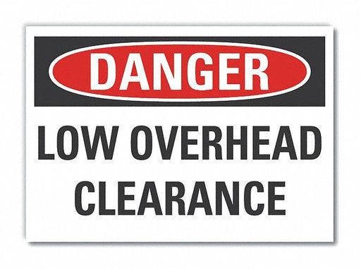 Danger Sign 7 inx10 in Non-PVC Polymer