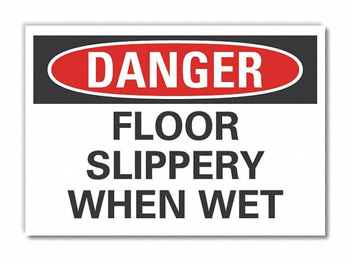 Danger Sign 7 in x 10 in Non-PVC Polymer