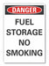 No Smoking Danger Rflct Label 5inx3.5in
