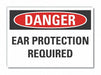 Hearing Danger Lbl 7inx10in Polyester
