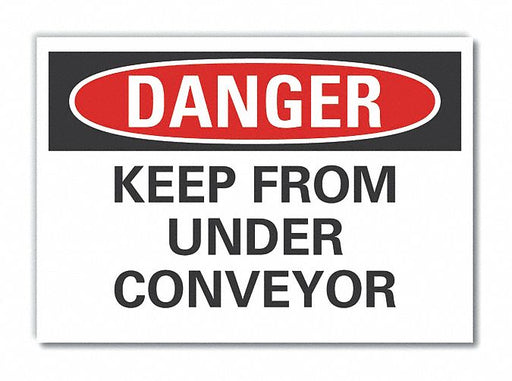 Danger Sign 7 in x 10 in Non-PVC Polymer