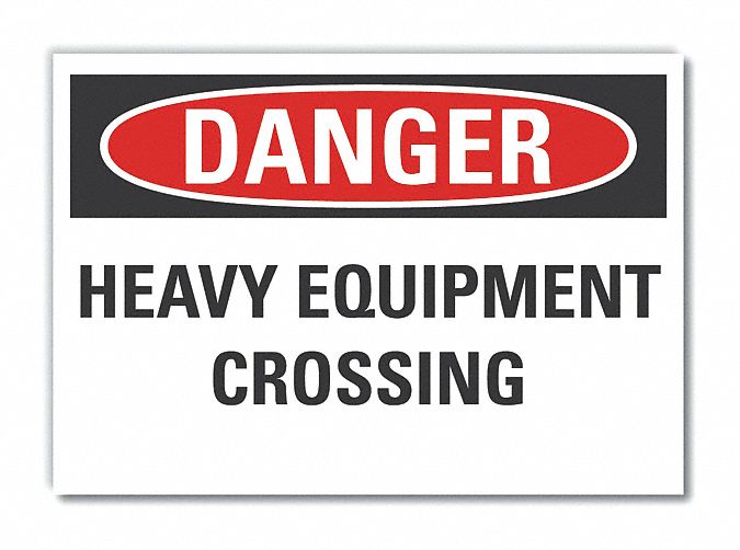 Trfc Safety Danger Rflct Label 3.5x5in