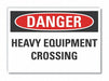 Traffic Safety Danger Lbl 5x7in Polyest